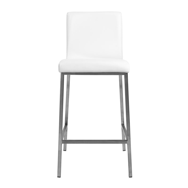 Chaises de bar 26 po Myakka, Blanc / argent