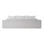 Canapé courbé en tissu 3 places Boucle-1759251612