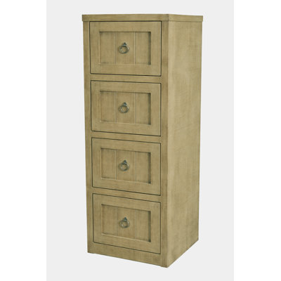 Raina 4 - Drawer Solid Wood File Cabinet