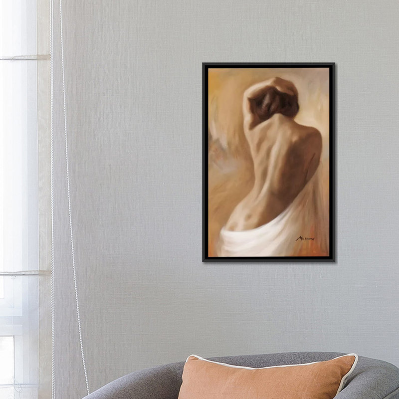«Figurative One» par Julianne Marcoux - impression sur toile tendue, H 48 po x l 32 po x P 1,5 po, Toile avec cadre noir
