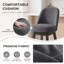 Swivel Upholstered Bar Stool with Solid Wood Frame-194422438