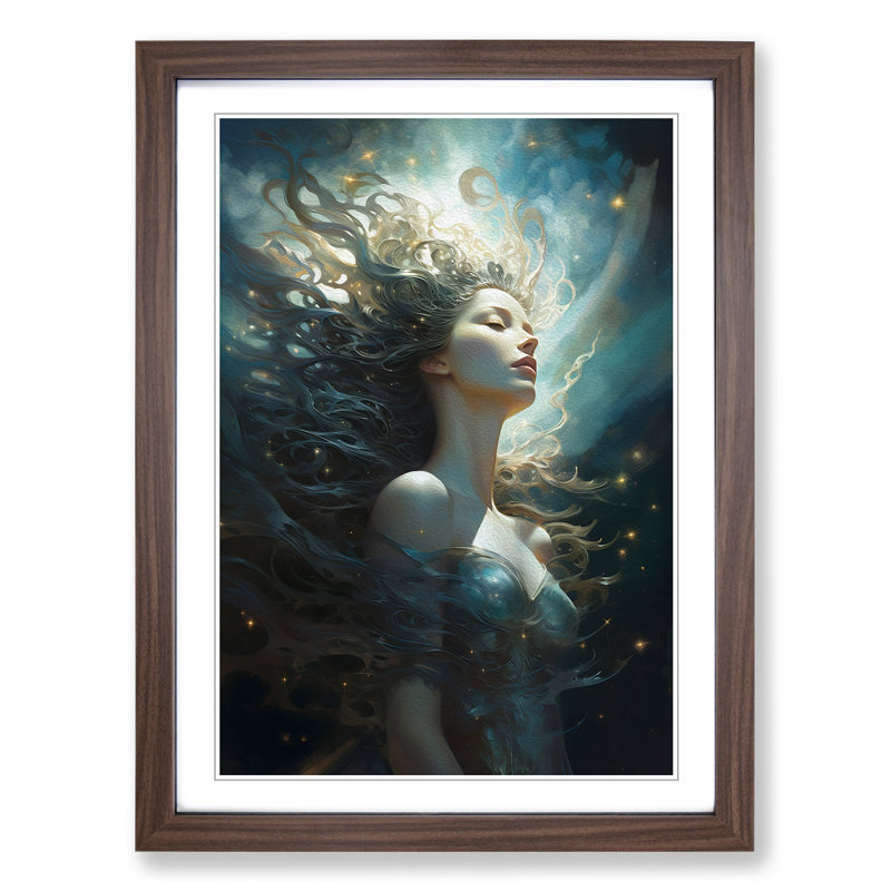 Galaxy Classicism Art - Framed Print, Walnut Framed, 64cm H x 46cm W
