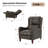 Neliyah 28.75" Wide Genuine Leather Recliner-105914577