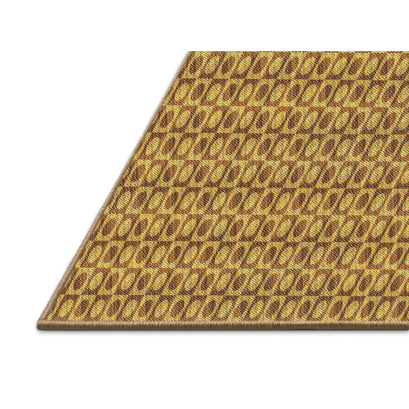 Tapis brun Power Loom, Rectangle 2 pi x 4 pi