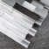 Slender Random Sized Metal Brick Joint Mosaic Wall Tile