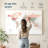 Personalized Love I Push Pin World Map-1327216501-1326768218