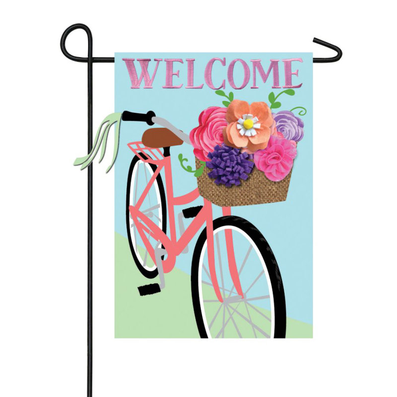 Drapeau de jardin en nylon double face H 18 po x l 12,5 po