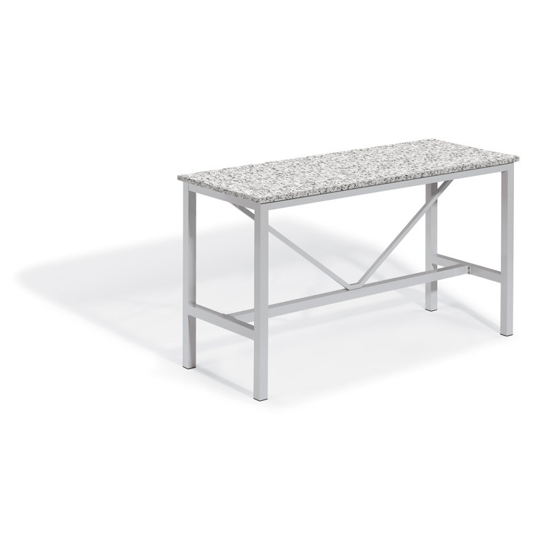 Travira Outdoor Bar Table, Litecore Ash