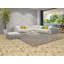 Tapis bleu fait à la main 10 x 13 po