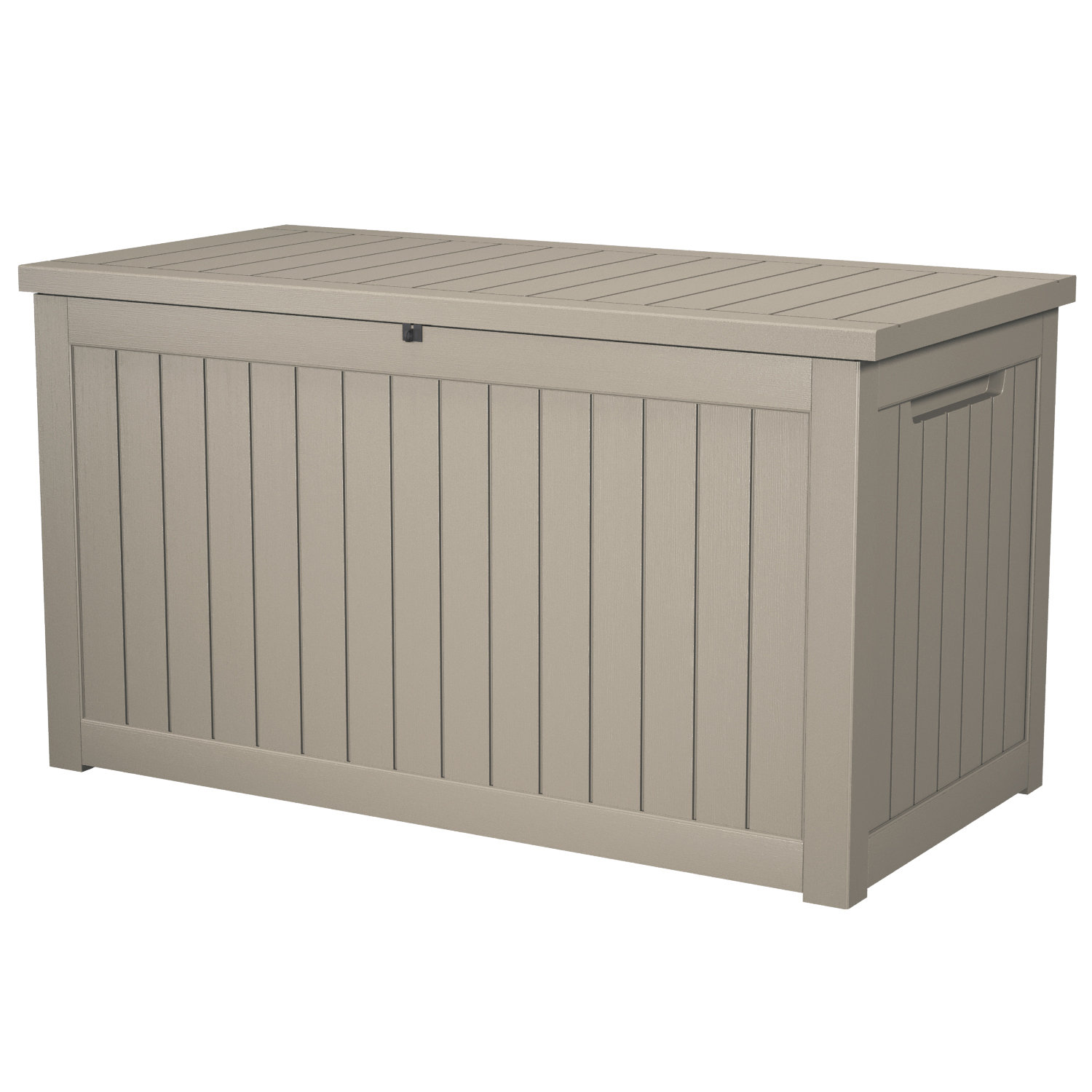 Yitahome  100 Gallon Large Resin Deck Box Indoor Outdoor Storage In Light  Taupe