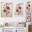 «Mahalingam Red Beige Minimalisme Essence Of Red Flower», reproduction d'art sur toile-1478807287-1540050294