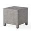 Table d'appoint - Table d'appoint cubique en fer noir avec fer, 18 po x 18 po x 18 po, sans assemblage-625779601
