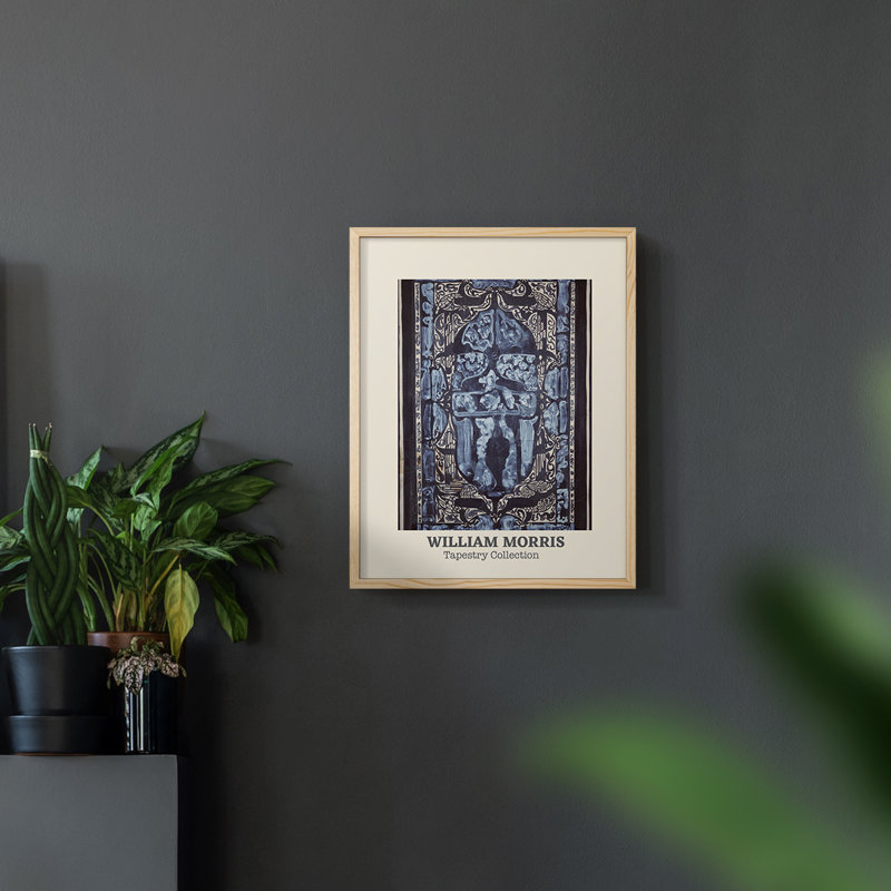 William Morris, reproduction encadrée CXCV, Naturel, H 14 po x l 11 po