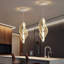 1-light Modern Acrylic Dimmable Chandelier Black-1026017438-1026017431-1026017430
