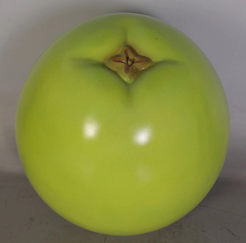 Statue Dimont grande pomme surdimensionnée, H 16 po x l 18 po x P 18 po, Vert