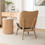 Fauteuil à oreilles capitonné Jeyshan-652889254
