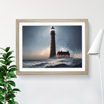 Bright Lighthouse - Single Picture Frame Print