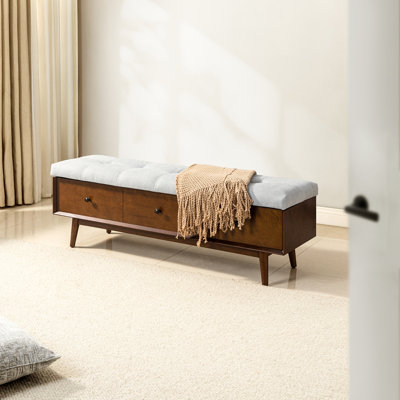 Beauchamps Upholstered Flip Top Storage Bench