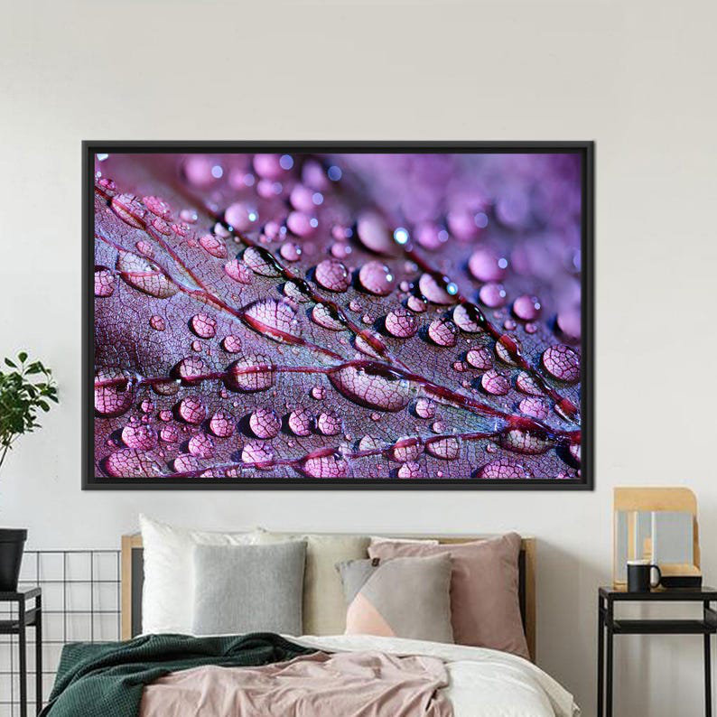 Print on Canvas, 20 cm H x 30 cm W, Black Floater Framed