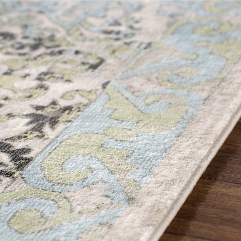 Deakins Oriental Indoor Rug, Round 8'