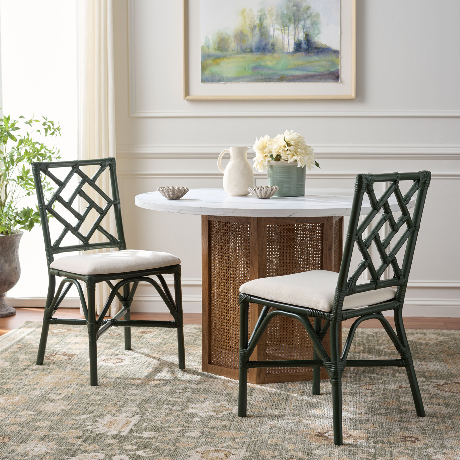 Tyndalls Park Parsons Chair, Forest Green