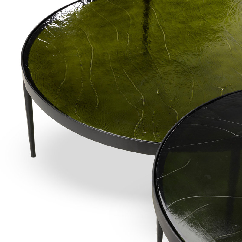 Yoko Glass Nesting Coffee Table
