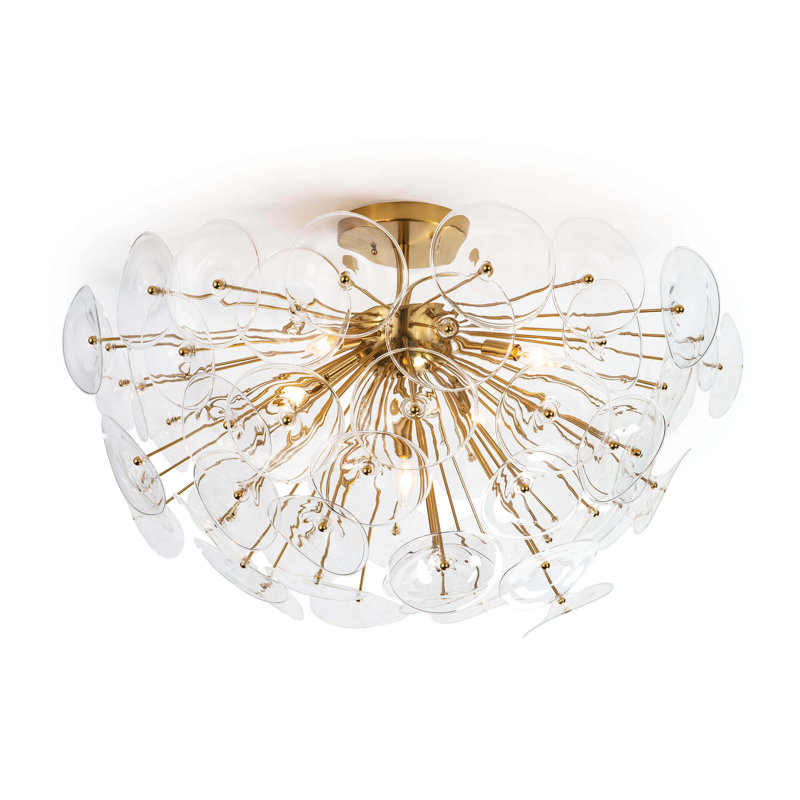 Plafonnier semi-encastré Poppy Glass