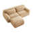 Tissu beige / fausse fourrure / nounours