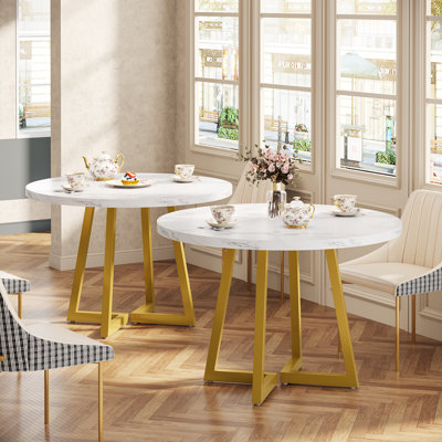 31.5" Round Dining Table for 2 (Set of 2)