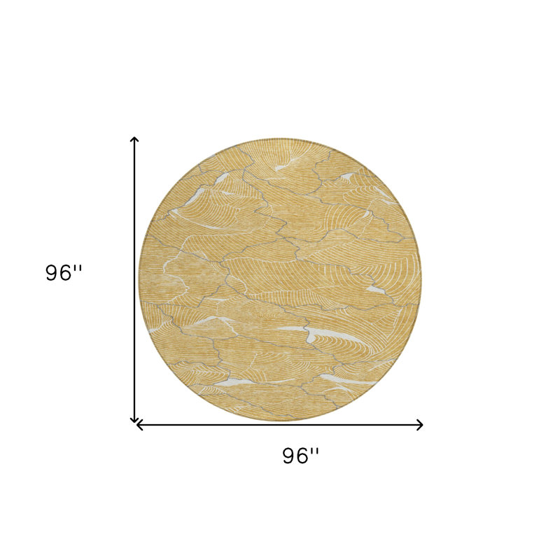 Tapis rond 8 po
