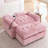 Double Recliner Sofa with USB Charging and Storage Ottoman-1065744527