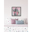 Reproduction d’art encadrée « party sleep repeat »-50108215