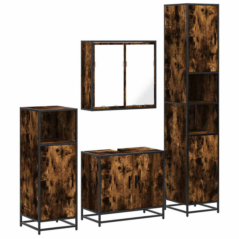 Alon Bathroom Furniture Suite, Rustric Brown