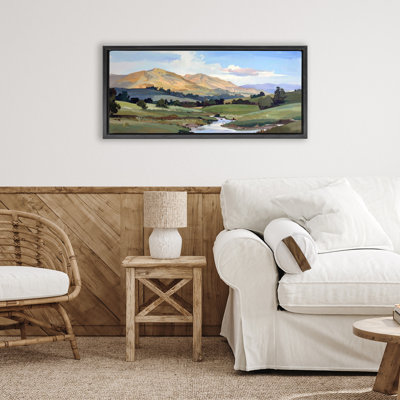 Cadre flottant Winding River Across Valley, design par Alonza Saunders