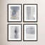 Gris sur gris, ensemble de 4 par Jacques Pilon - Art mural encadré-69944550-69944551