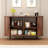 47"W X 29"H Buffet Sideboard Cabinet With Storage, Fluted Storage Accent Cabinet With Curvy Edge, Sliding Door, Credenza, Console Table For Living, Dining Room, Kitchen, Hallway