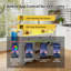 121 cm W Kitchen Island with Wheels