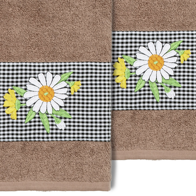 DAISY 100% Turkish Cotton Hand Towel, Latte