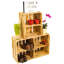 8 Pair Stackable Solid Wood Shoe Rack