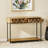 Pendergrass Stella 42" Solid Wood Console Table,Entry table,Hoyer table with metal frames