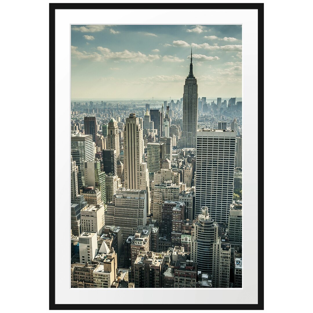 Gerahmtes Poster New York bei Tag