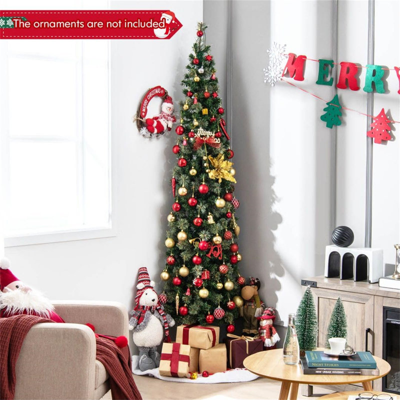 6.89' H Lighted Artificial Christmas Tree