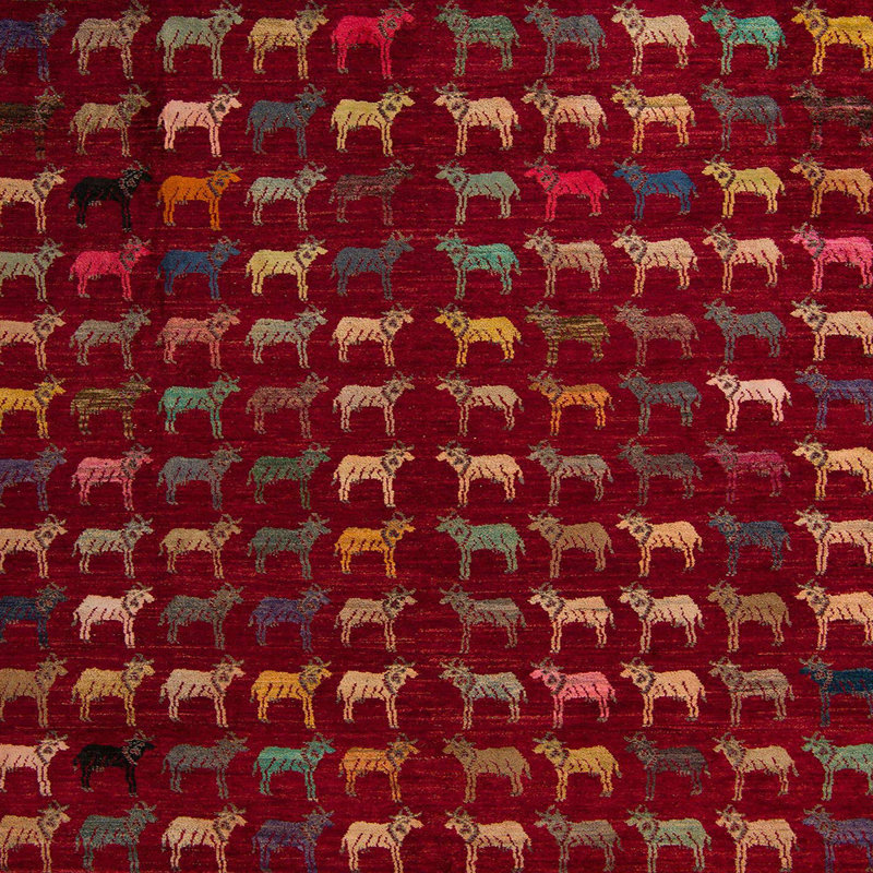 Aadarsh Abstract Indoor Rug, Square 3'