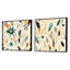Rainer - Ensemble de 2 collages carrés botaniques abstraits-102162951-102162947
