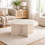 Modern Travertine Finish Square Coffee Table 70cm