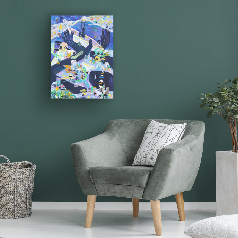 Art sur toile «ologic bolognaise », H 19 po x l 14 po