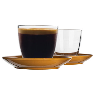 Duralex - Gigogne Mismatched Coffee Cup & Saucer - 220ml