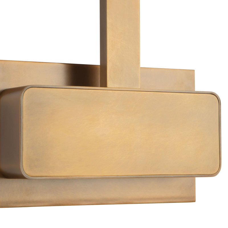 Vega Minor Picture 17-in Brass dimmable LED Picture Light, 34-in, Antique Brass