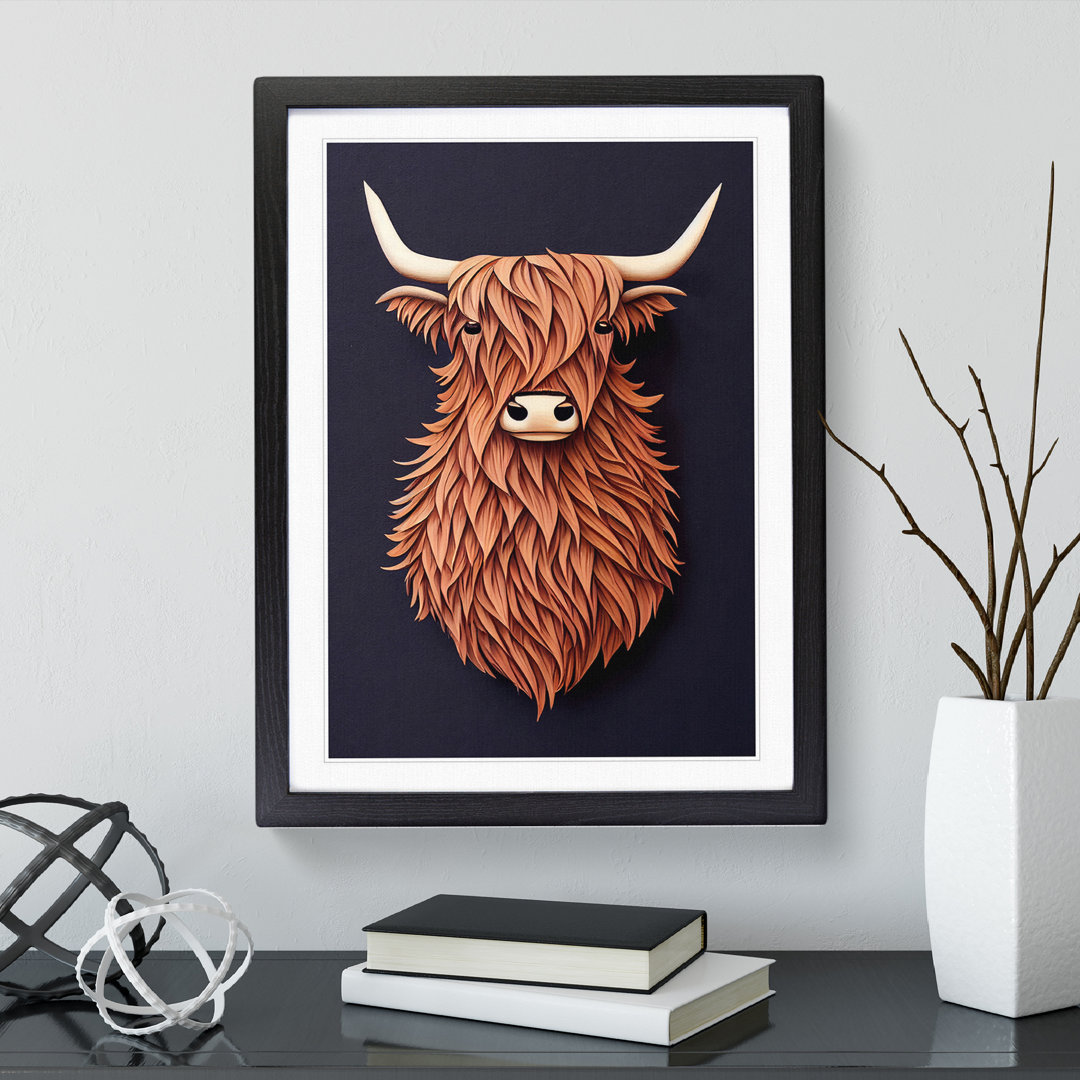 Bust of a Highland Cow - Wall Art