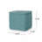 Square Shape Fabric Upholstered Pouf Ottoman